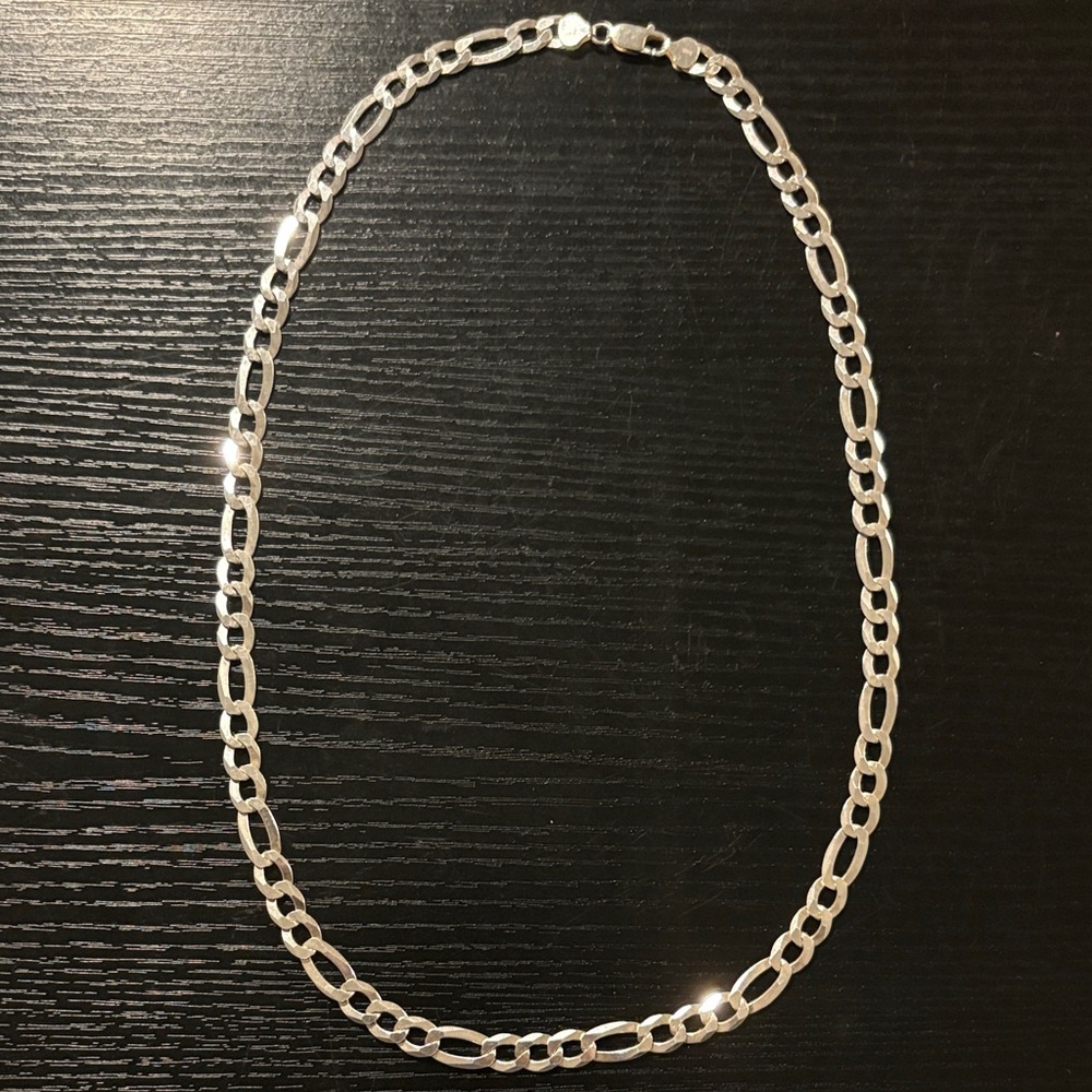 Silver Figaro chain 26”